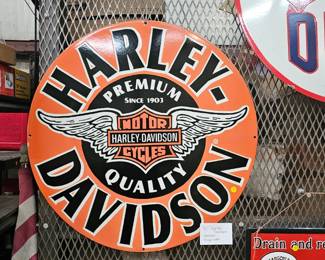 METAL HARLY DAVIDSON SIGN