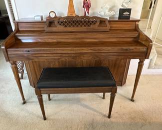 Kimball Artist Spinet piano with bench