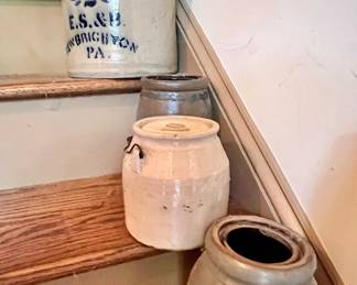 Just a small sampling of the many crocks