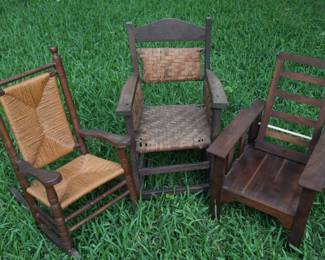 CHILD'S ROCKERS MADE BY GRANDFATHER,