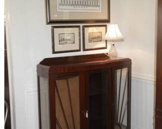 CURIO CABINET/BOOKCASE