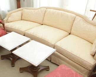 1970 COCKTAIL TABLES WITH 1960'S SOFA