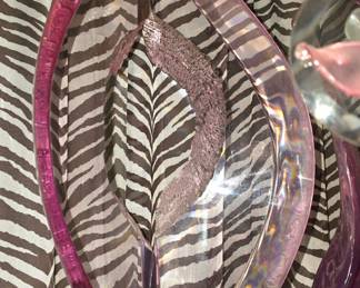 Vintage Van Teal Abstract Lucite Sculpture 