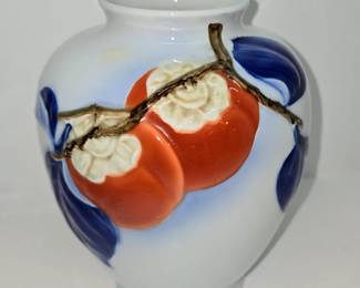 1920s Arita Fukagawa Sei Persimmon Akae Vase