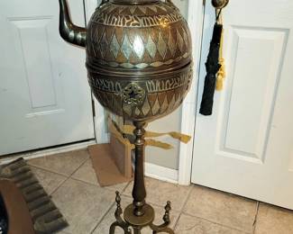 Antique Middle Eastern, Moroccan copper Samovar, Teapot. 