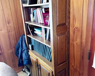 Solid oak book shelf