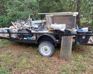 single axle trailer - No Paperwork, Must take Contents