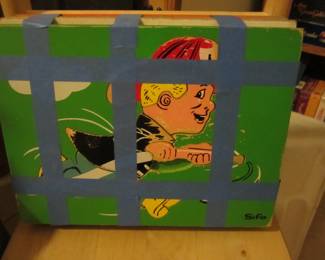 Vintage Wooden Puzzles (blue tape is only keep pieces safe)