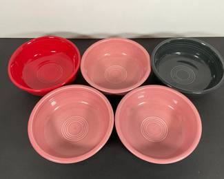 5- Fiestaware Bowls - 5 1/2" - HLC USA -