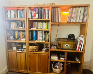 Light Wood 2 Piece, Lighted, Entertainment Stand