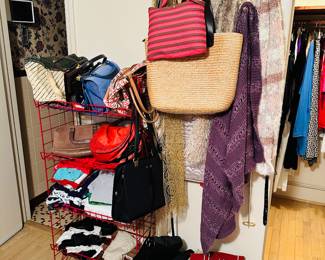 Ladies Hand Bags, Scarves, Duffel Bags