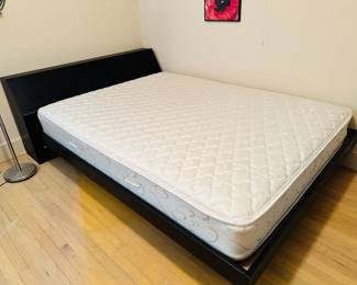 Queen Platform Bed Headboard and Frame