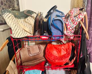 Hand Bags, Including Italian Leather and Original Vintage Coach