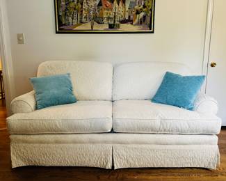 Upholstered Cream Sofa