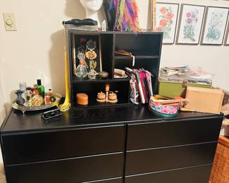 Black 6 Drawer Dresser