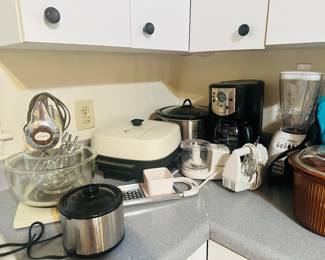 Small Kitchen Appliances, Vintage Sunbeam Mixer, et. al.