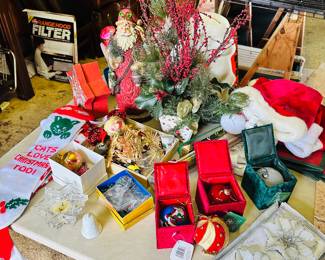 Holiday Decor, Hand Painted Ornaments, etc.