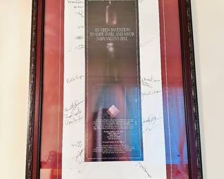 Signed Napa Valley Poster
