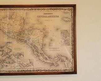 Antique map Central America