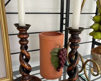 Wooden Candle Holders