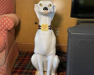 Italian Ceramic Whippet Dog