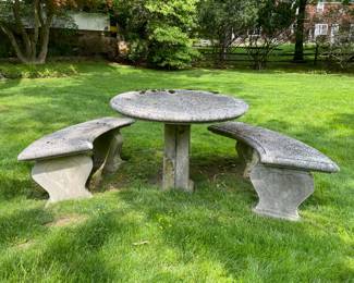 Concrete Picnic Table