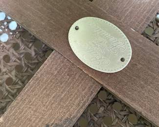 Rattan patio chair Baker furniture 