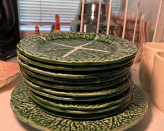 1950's Portuguese Cabbage Pattern Plates