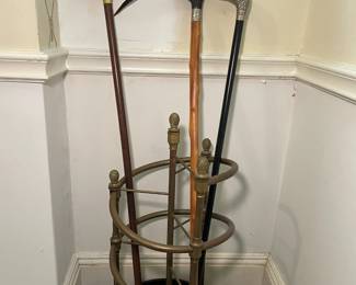 Umbrella Holder And Canes