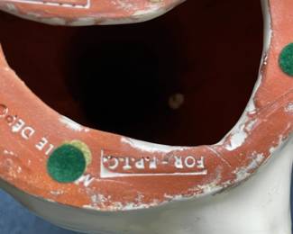 Antique French Faience Majolica Bavent Bunny Rabbits