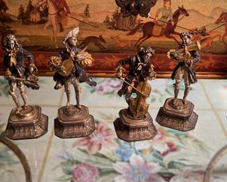 Vintage Figures Set w/ Musical Instruments 
