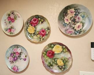 Hand painted china by Doris Kersh
