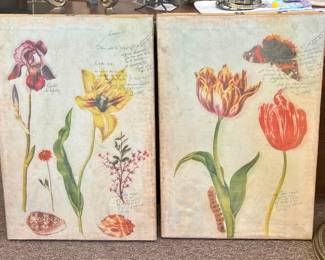 Canvas Flower Prints- $60 each
