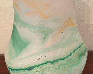Nemadji pottery vase (signed)
