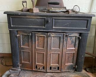 Franklin cast iron fireplace