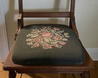 Victorian spoon cut side chair (pair available)