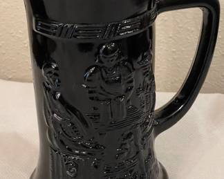 Indiana Glass "Tiara" black mug