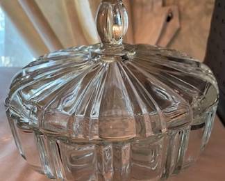Anchor Hocking glass candy dish