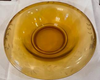 amber Lancaster rolled console bowl 