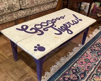 Go Tigers table  (one drawer)