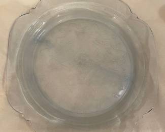 Federal Glass "Madrid" blue dinner plate (there are 8)