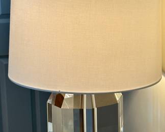 Table Lamp with plexiglas base and shade