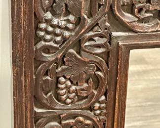 Very Cool Carved Wood Frame with Mirror