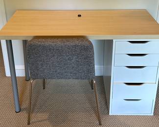 IKEA Desk and storage drawers with Desk Chair
