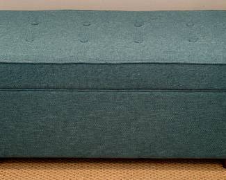 Blue Green Storage Ottoman