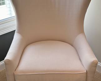 Modern take on wingback chair in White