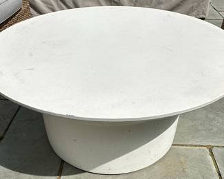 White Outdoor Coffee Table by Crate & Barrel 
