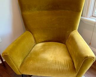 Yellow/Gold Room and Board Accent Chair