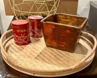 Bamboo and Wicker Basket