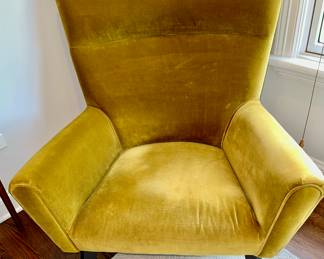 Yellow/Gold Room and Board Accent Chair